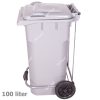 سطل زباله چرخدار پلاستیکی پدالی 100 کیلویی