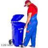 ابعاد سطل زباله صنعتی چرخدار 120 لیتری